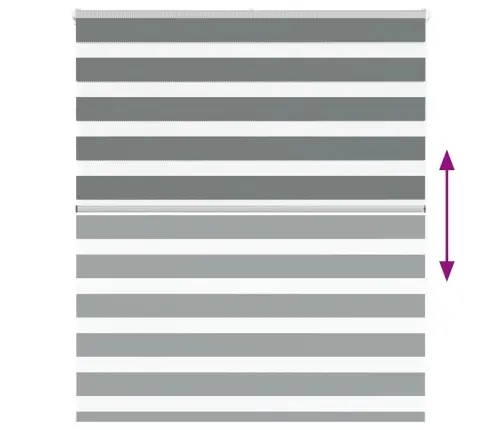 Žalūzijas Zebra 125X150 Cm Auduma Platums 120,9 Cm Poliesters Vidaxl