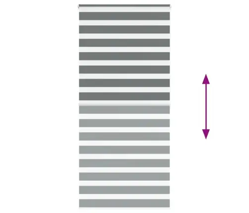 Zebrinės Žaliuzės 105X200 Cm Audinio Plotis 100,9Cm Poliesteris