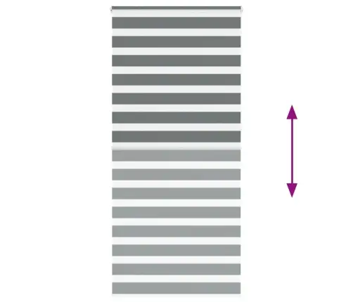 Zebrinės Žaliuzės 110X230 Cm Audinio Plotis 105,9Cm Poliesteris