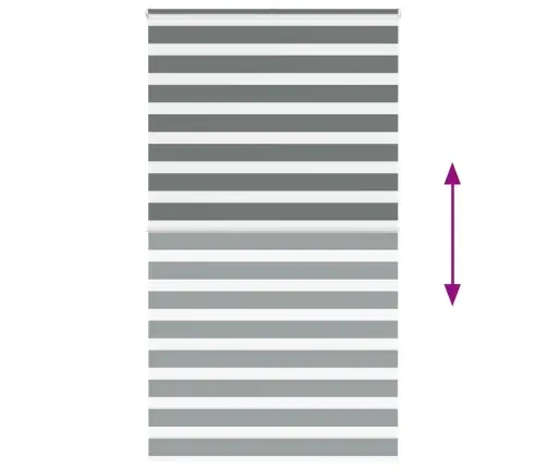 Žalūzijas Zebra 125X230 Cm Auduma Platums 120,9 Cm Poliesters Vidaxl