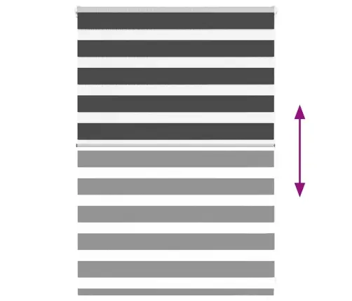 Žalūzijas Zebra 115X100 Cm Auduma Platums 110,9 Cm Poliesters Vidaxl