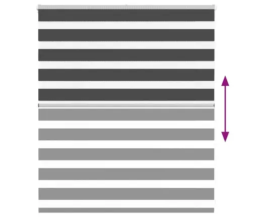 Zebrinės Žaliuzės 120X100 Cm Audinio Plotis 115,9Cm Poliesteris