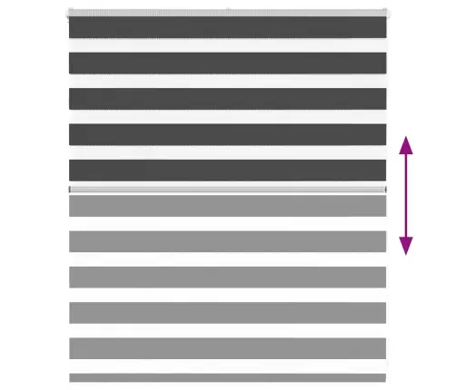 Žalūzijas Zebra 130X100 Cm Auduma Platums 125,9 Cm Poliesters Vidaxl