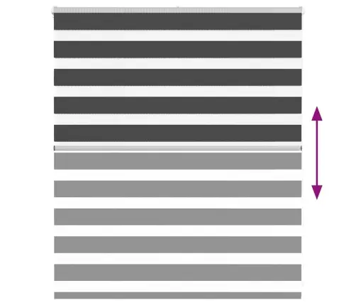 Žalūzijas Zebra 135X100 Cm Auduma Platums 130,9 Cm Poliesters Vidaxl