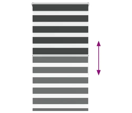 Zebrinės Žaliuzės 70X150 Cm Audinio Plotis 65,9 Cm Poliesteris