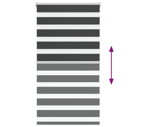 Žalūzijas Zebra 85X150 Cm Auduma Platums 80,9 Cm Poliesters Vidaxl