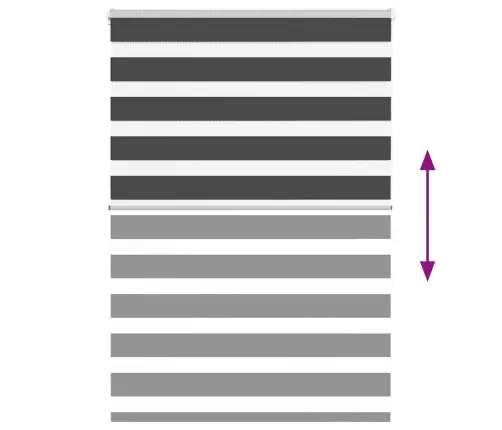 Zebrinės Žaliuzės 95X150 Cm Audinio Plotis 90,9 Cm Poliesteris