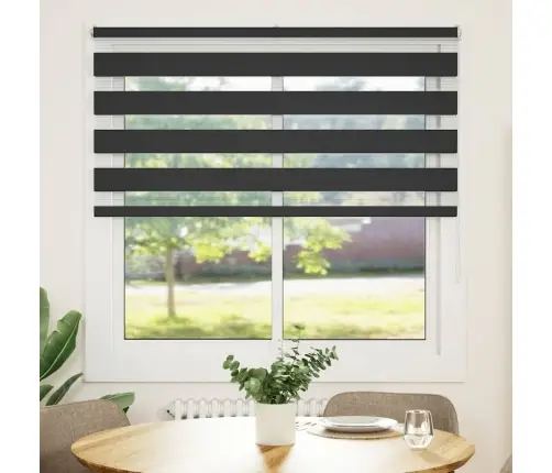 Triibuline Ruloo Must 140X150 Cm Kanga Laius 135,9 Cm Polüester