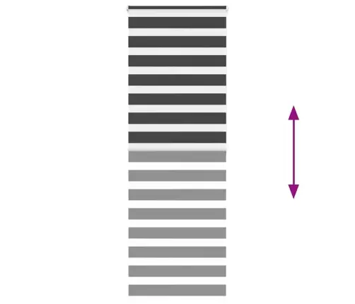 Žalūzijas Zebra 70X200 Cm Auduma Platums 65,9 Cm Poliesters Vidaxl