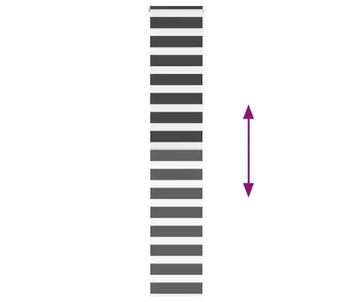 Žalūzijas Zebra 40X230 Cm Auduma Platums 35,9 Cm Poliesters Vidaxl