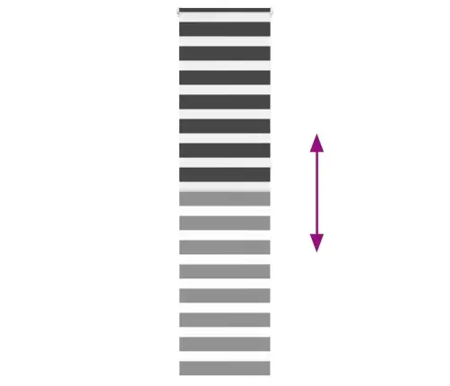 Žalūzijas Zebra 55X230 Cm Auduma Platums 50,9 Cm Poliesters Vidaxl