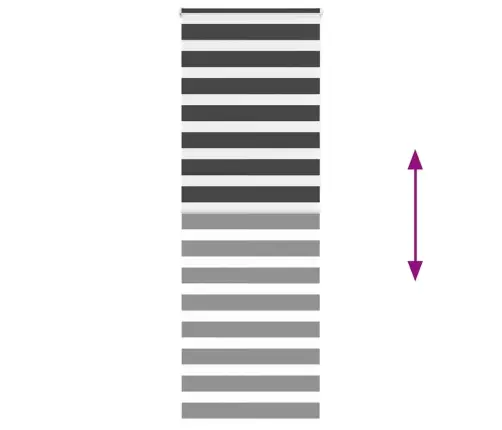 Žalūzijas Zebra 75X230 Cm Auduma Platums 70,9 Cm Poliesters Vidaxl