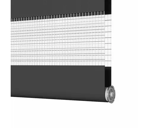 Triibuline Ruloo Must 90X230 Cm Kanga Laius 85,9 Cm Polüester