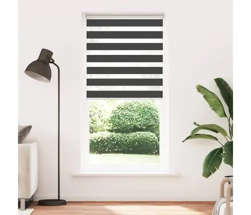 Triibuline Ruloo Must 100X230 Cm Kanga Laius 95,9 Cm Polüester