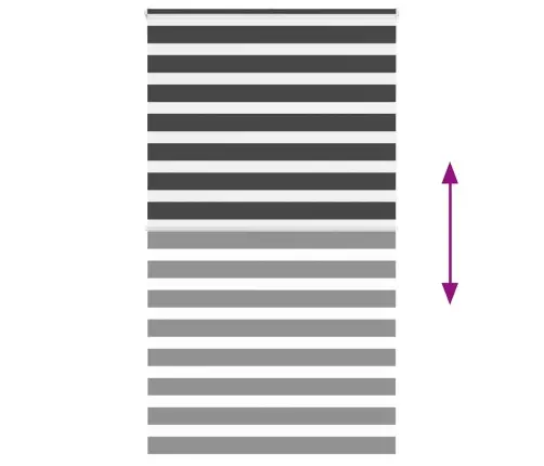 Žalūzijas Zebra 135X230 Cm Auduma Platums 130,9 Cm Poliesters Vidaxl