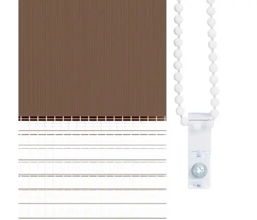 Triibuline Ruloo Pruun 75X150 Cm Kanga Laius 70,9 Cm Polüester Triibuline Ruloo Pruun 75X150 Cm Kanga Laius 70,9 Cm Polüester