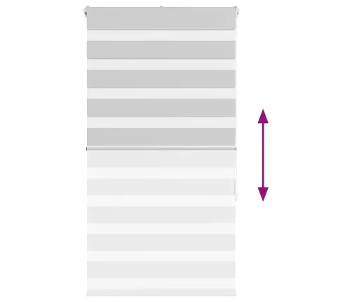 Zebrinės Žaliuzės 70X100 Cm Audinio Plotis 65,9 Cm Poliesteris