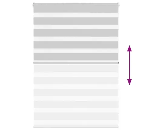 Zebrinės Žaliuzės 100X100 Cm Audinio Plotis 95,9 Cm Poliesteris