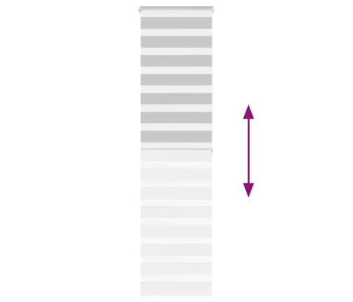 Žalūzijas Zebra 60X200 Cm Auduma Platums 55,9 Cm Poliesters Vidaxl