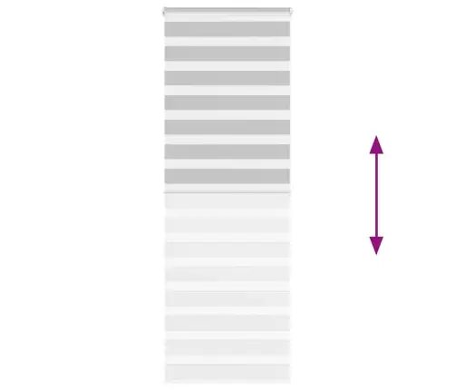 Zebrinės Žaliuzės 90X200 Cm Audinio Plotis 85,9 Cm Poliesteris Zebrinės Žaliuzės 90X200 Cm Audinio Plotis 85,9 Cm Poliesteris