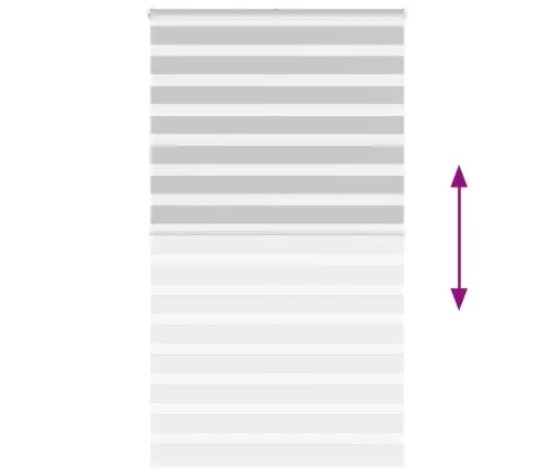 Žalūzijas Zebra 135X200 Cm Auduma Platums 130,9 Cm Poliesters Vidaxl