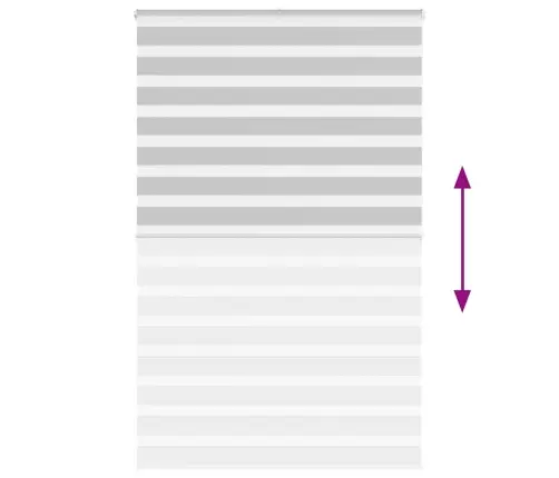 Žalūzijas Zebra 140X200 Cm Auduma Platums 135,9 Cm Poliesters Vidaxl