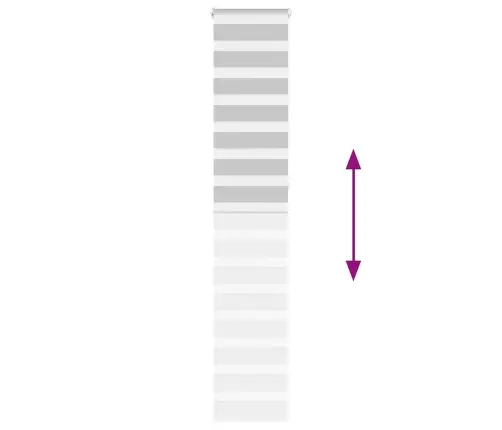 Žalūzijas Zebra 50X230 Cm Auduma Platums 45,9 Cm Poliesters Vidaxl