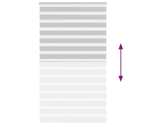 Zebrinės Žaliuzės 125X230 Cm Audinio Plotis 120,9Cm Poliesteris