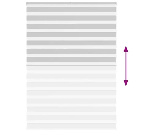 Zebrinės Žaliuzės 160X230 Cm Audinio Plotis 155,9Cm Poliesteris