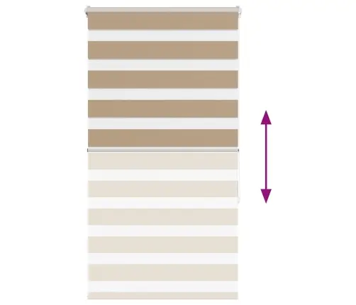 Žalūzijas Zebra 80X150 Cm Auduma Platums 75,9 Cm Poliesters Vidaxl