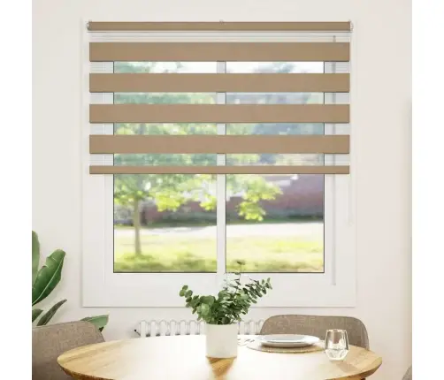 Zebrinės Žaliuzės 130X150 Cm Audinio Plotis 125,9Cm Poliesteris