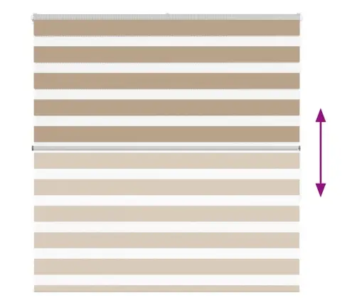 Zebrinės Žaliuzės 145X150 Cm Audinio Plotis 140,9Cm Poliesteris