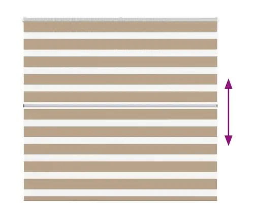 Zebrinės Žaliuzės 160X150 Cm Audinio Plotis 155,9Cm Poliesteris