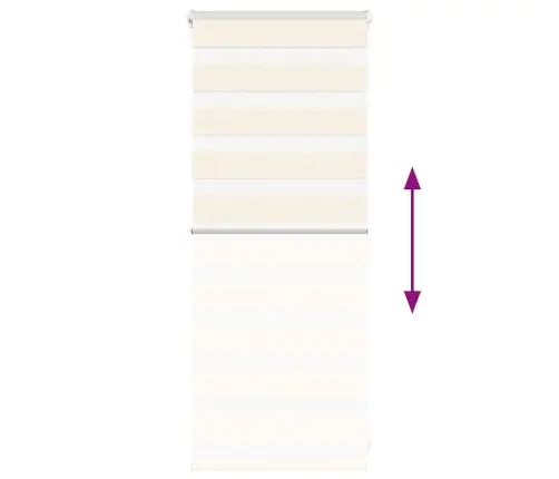 Zebrinės Žaliuzės 60X100 Cm Audinio Plotis 55,9 Cm Poliesteris