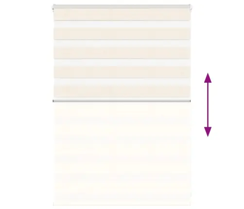 Zebrinės Žaliuzės 100X100 Cm Audinio Plotis 95,9 Cm Poliesteris