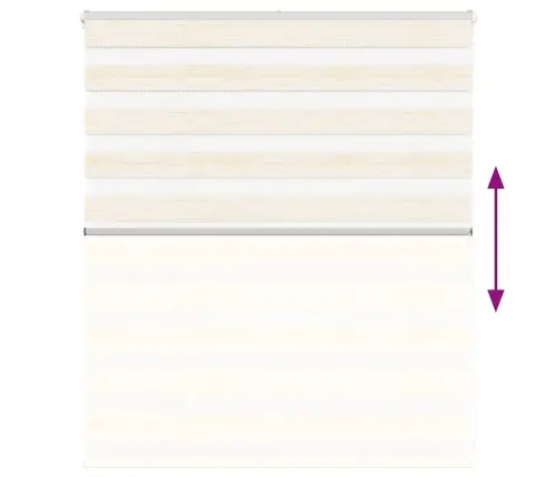 Žalūzijas Zebra 135X100 Cm Auduma Platums 130,9 Cm Poliesters Vidaxl