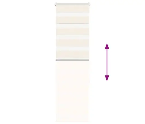 Zebrinės Žaliuzės 40X150 Cm Audinio Plotis 35,9 Cm Poliesteris