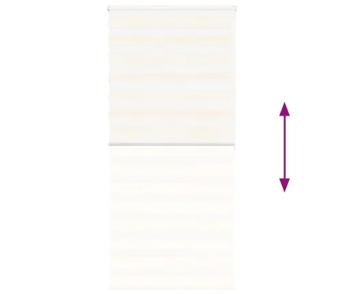 Zebrinės Žaliuzės 100X200 Cm Audinio Plotis 95,9 Cm Poliesteris Zebrinės Žaliuzės 100X200 Cm Audinio Plotis 95,9 Cm Poliesteris