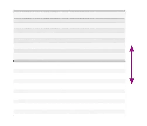 Zebrinės Žaliuzės 155X100 Cm Audinio Plotis 150,9Cm Poliesteris