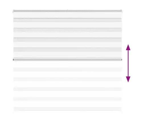 Žalūzijas Zebra 165X100 Cm Auduma Platums 160,9 Cm Poliesters Vidaxl