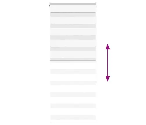 Zebrinės Žaliuzės 55X150 Cm Audinio Plotis 50,9 Cm Poliesteris