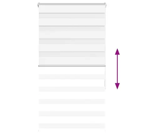 Žalūzijas Zebra 80X150 Cm Auduma Platums 75,9 Cm Poliesters Vidaxl Žalūzijas Zebra 80X150 Cm Auduma Platums 75,9 Cm Poliesters Vidaxl