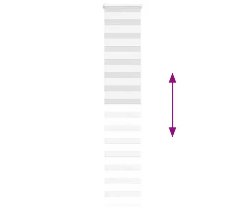 Žalūzijas Zebra 45X200 Cm Auduma Platums 40,9 Cm Poliesters Vidaxl