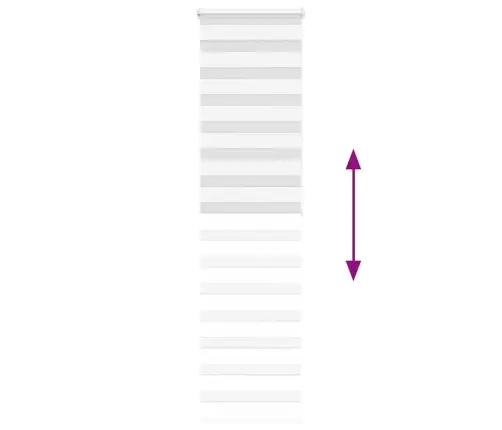 Žalūzijas Zebra 60X200 Cm Auduma Platums 55,9 Cm Poliesters Vidaxl