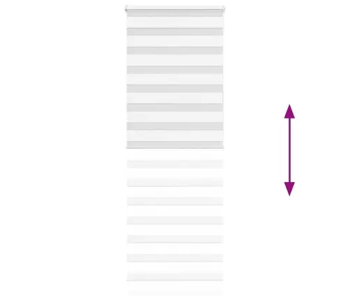 Zebrinės Žaliuzės 75X200 Cm Audinio Plotis 70,9 Cm Poliesteris