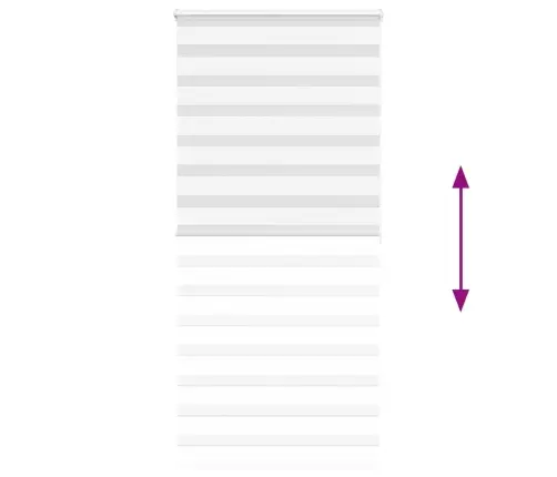 Zebrinės Žaliuzės 115X200 Cm Audinio Plotis 110,9Cm Poliesteris