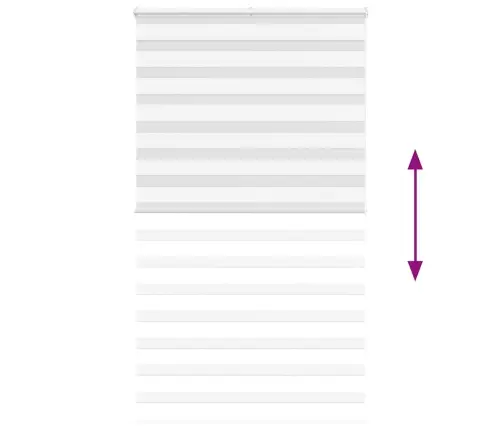 Žalūzijas Zebra 125X200 Cm Auduma Platums 120,9 Cm Poliesters Vidaxl