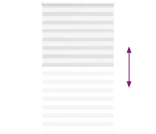 Žalūzijas Zebra 130X200 Cm Auduma Platums 125,9 Cm Poliesters Vidaxl