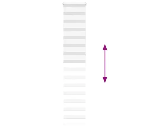 Žalūzijas Zebra 45X230 Cm Auduma Platums 40,9 Cm Poliesters Vidaxl