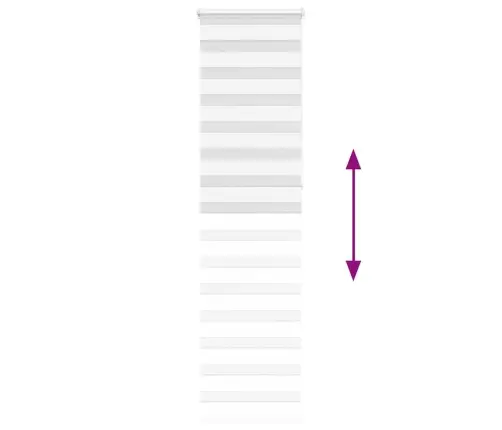 Zebrinės Žaliuzės 60X230 Cm Audinio Plotis 55,9 Cm Poliesteris